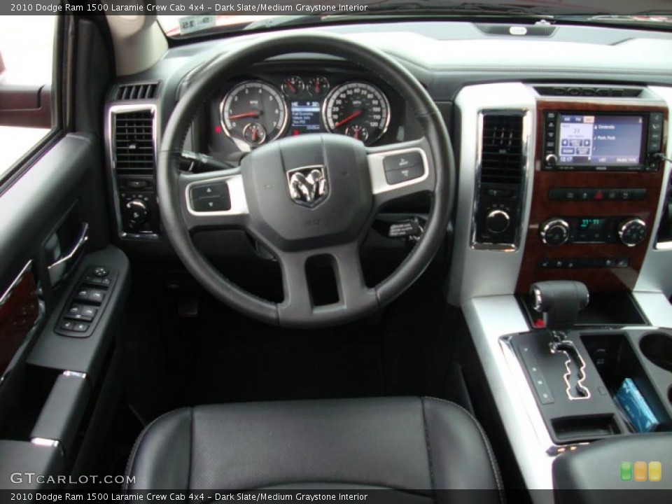 Dark Slate/Medium Graystone Interior Dashboard for the 2010 Dodge Ram 1500 Laramie Crew Cab 4x4 #41061235
