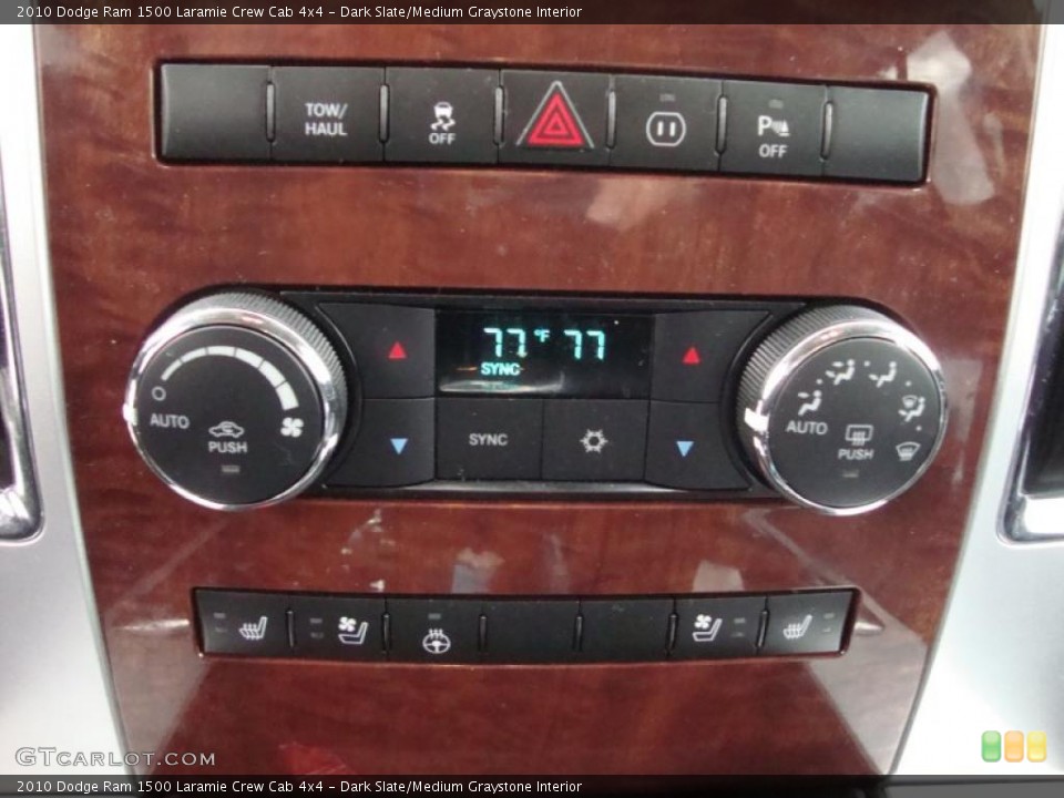 Dark Slate/Medium Graystone Interior Controls for the 2010 Dodge Ram 1500 Laramie Crew Cab 4x4 #41061483