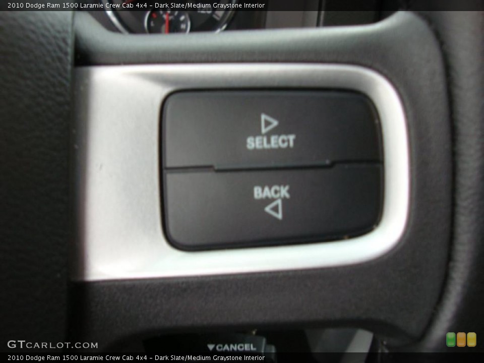 Dark Slate/Medium Graystone Interior Controls for the 2010 Dodge Ram 1500 Laramie Crew Cab 4x4 #41061567