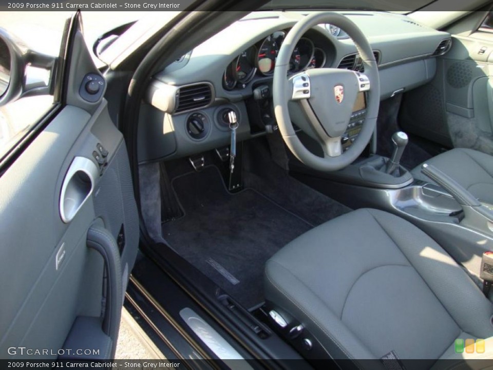 Stone Grey 2009 Porsche 911 Interiors