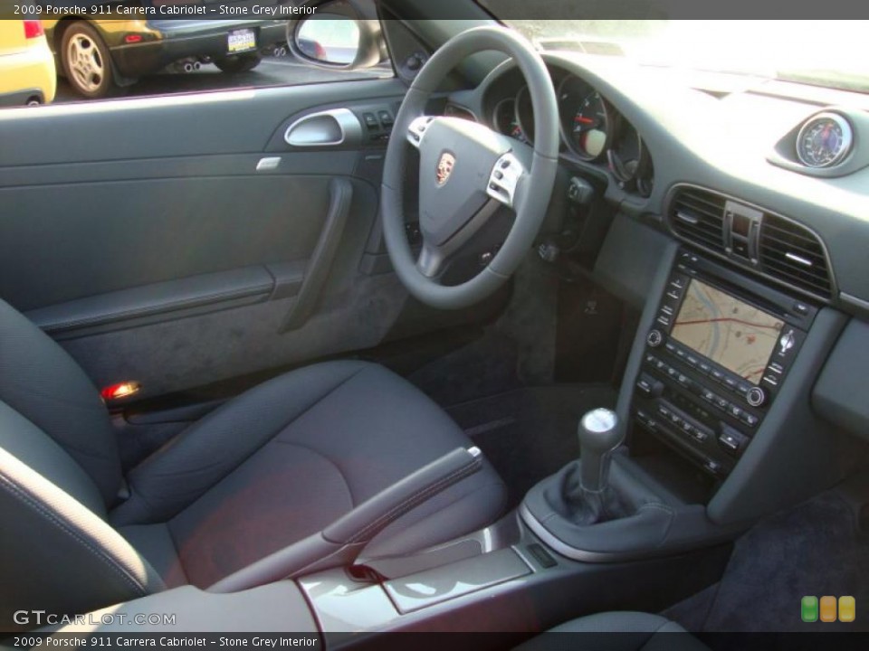 Stone Grey Interior Dashboard for the 2009 Porsche 911 Carrera Cabriolet #41061943