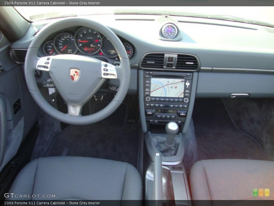 Stone Grey Interior Dashboard for the 2009 Porsche 911 Carrera Cabriolet #41062139