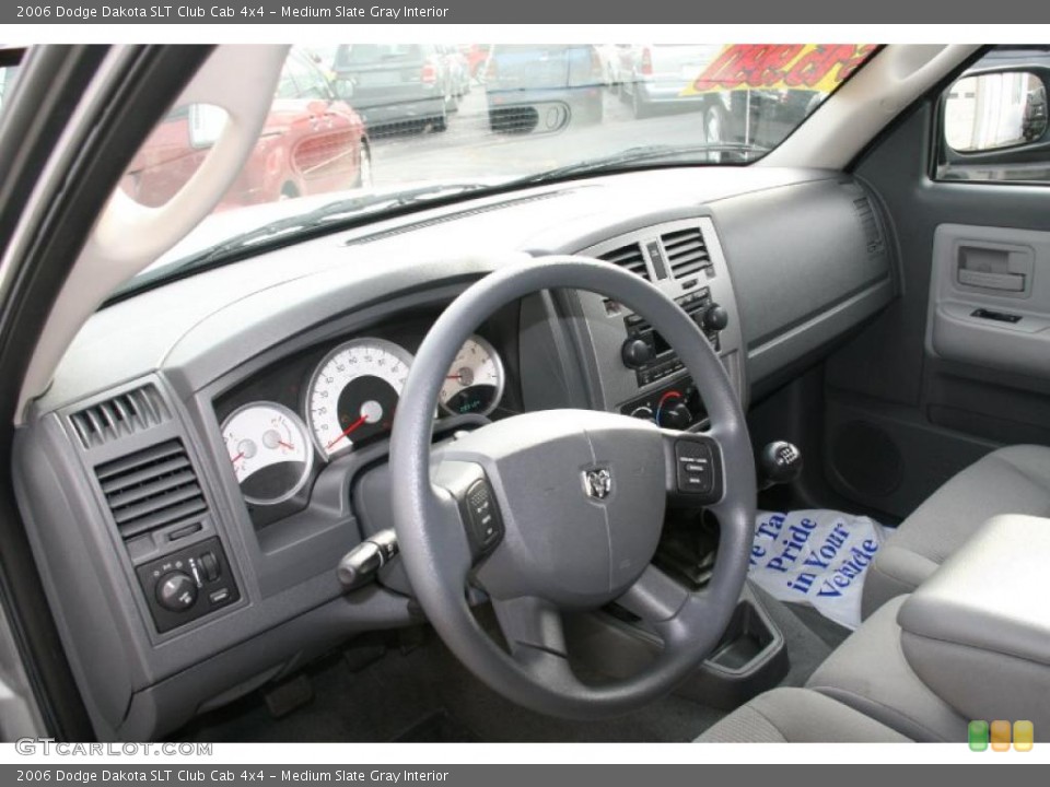 Medium Slate Gray Interior Dashboard for the 2006 Dodge Dakota SLT Club Cab 4x4 #41062479