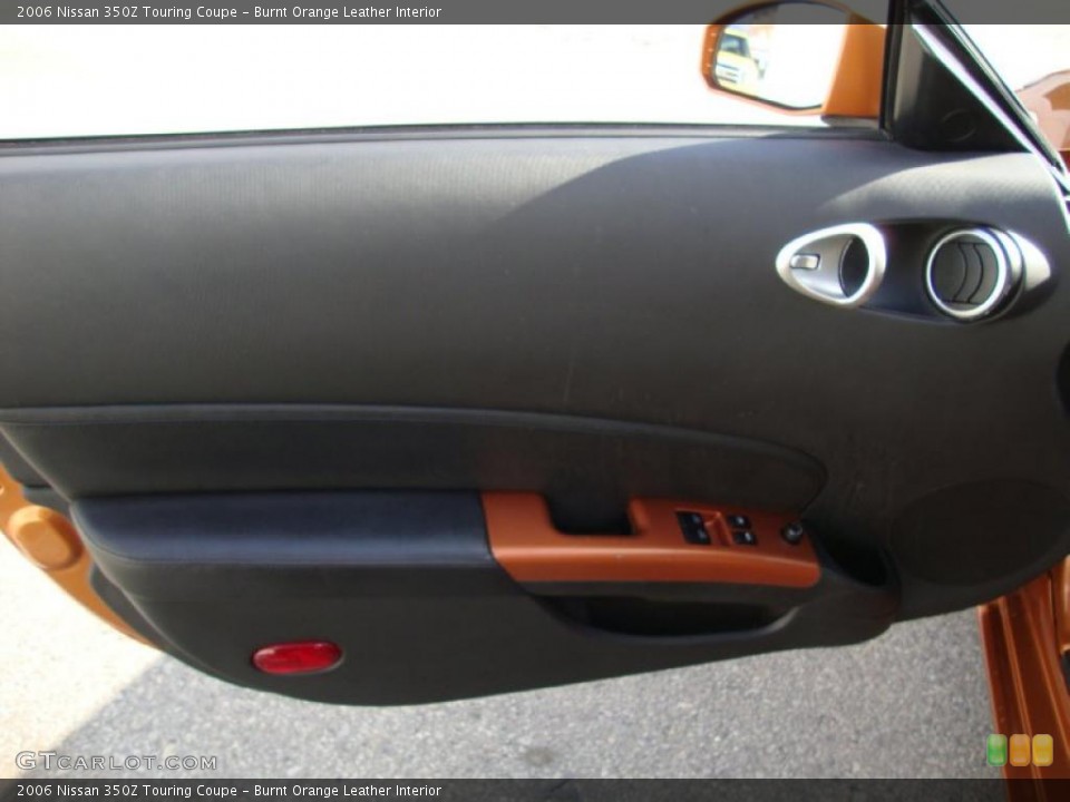 Burnt Orange Leather Interior Door Panel for the 2006 Nissan 350Z Touring Coupe #41063531