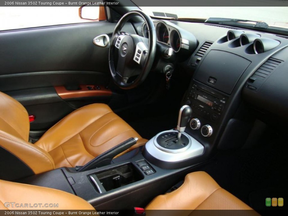 Burnt Orange Leather Interior Dashboard for the 2006 Nissan 350Z Touring Coupe #41063611