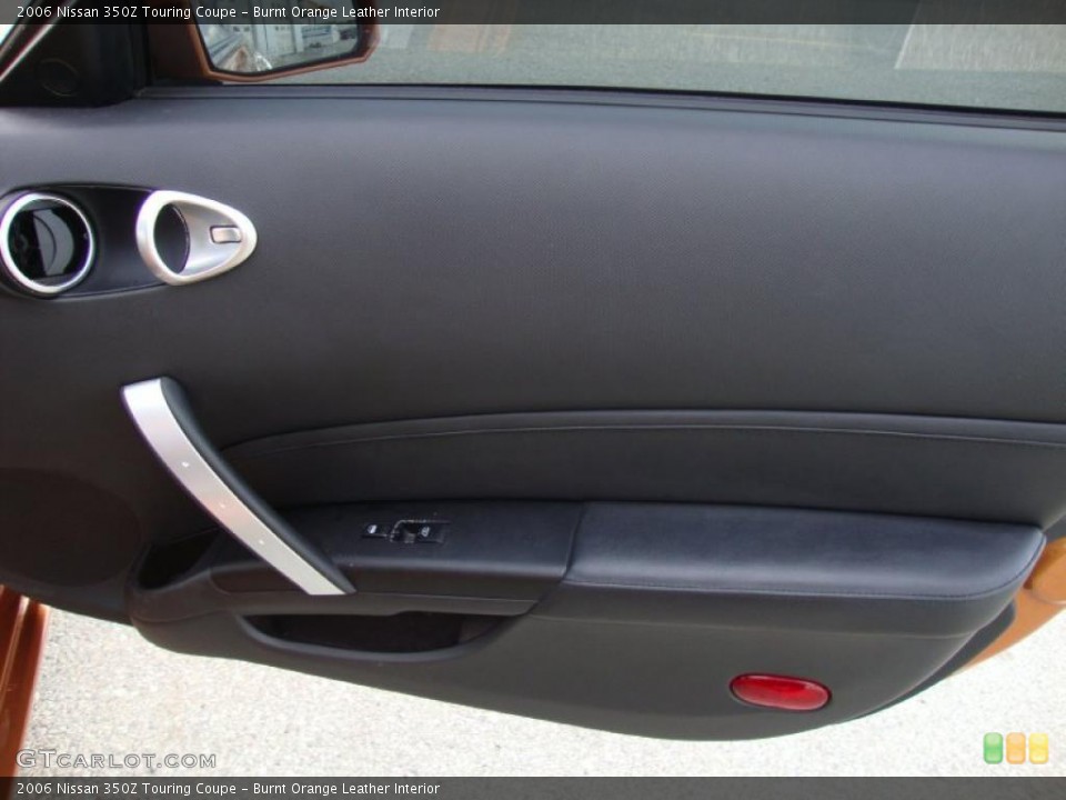 Burnt Orange Leather Interior Door Panel for the 2006 Nissan 350Z Touring Coupe #41063659