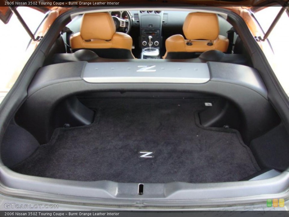 Burnt Orange Leather Interior Trunk for the 2006 Nissan 350Z Touring Coupe #41063675