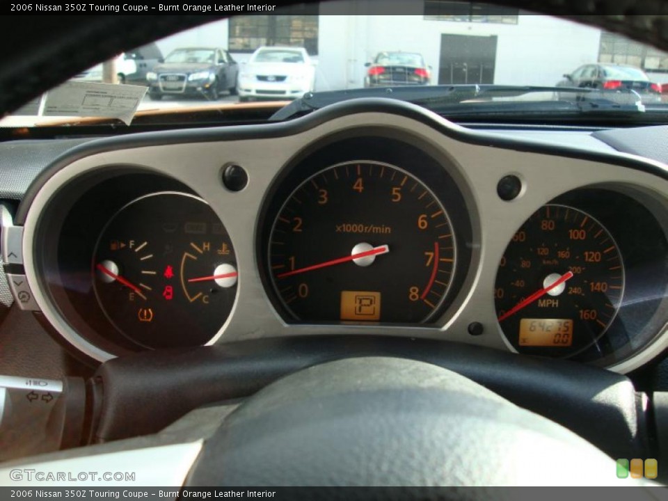 Burnt Orange Leather Interior Gauges for the 2006 Nissan 350Z Touring Coupe #41063931