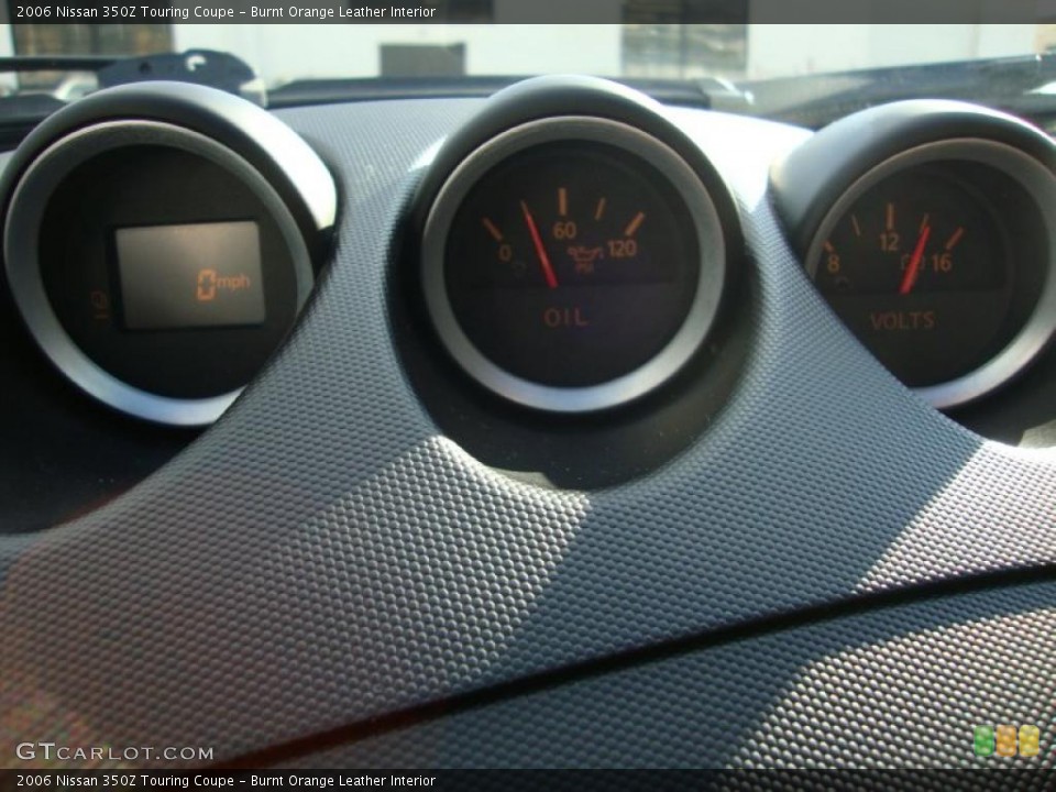 Burnt Orange Leather Interior Gauges for the 2006 Nissan 350Z Touring Coupe #41063991