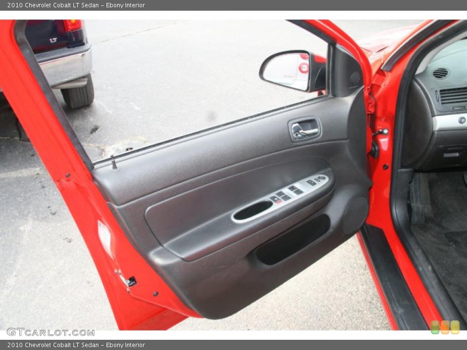 Ebony Interior Door Panel for the 2010 Chevrolet Cobalt LT Sedan #41063999
