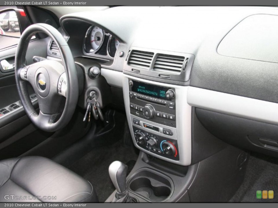 Ebony Interior Dashboard for the 2010 Chevrolet Cobalt LT Sedan #41064091