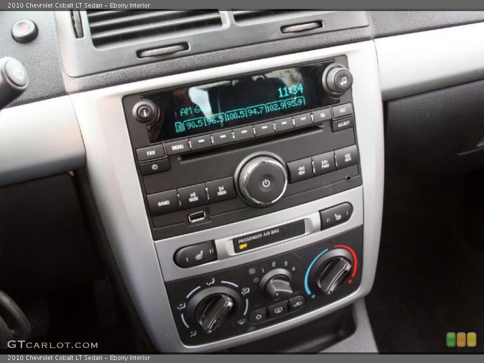 Ebony Interior Controls for the 2010 Chevrolet Cobalt LT Sedan #41064163