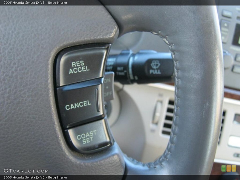 Beige Interior Controls for the 2006 Hyundai Sonata LX V6 #41064399