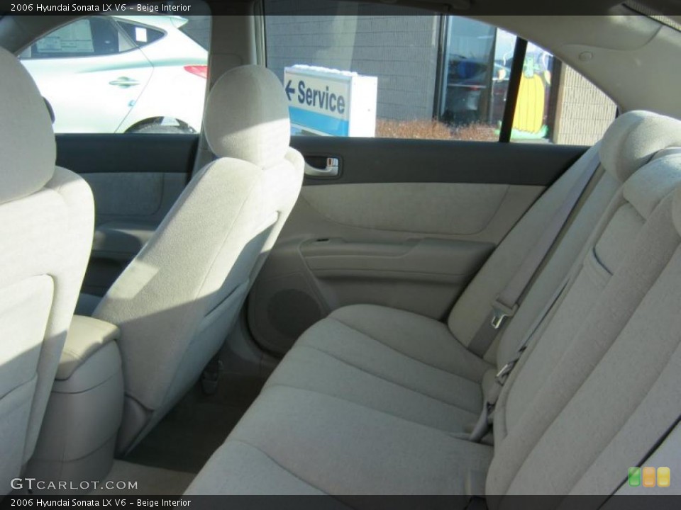 Beige Interior Photo for the 2006 Hyundai Sonata LX V6 #41064607