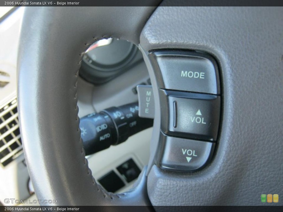Beige Interior Controls for the 2006 Hyundai Sonata LX V6 #41064687