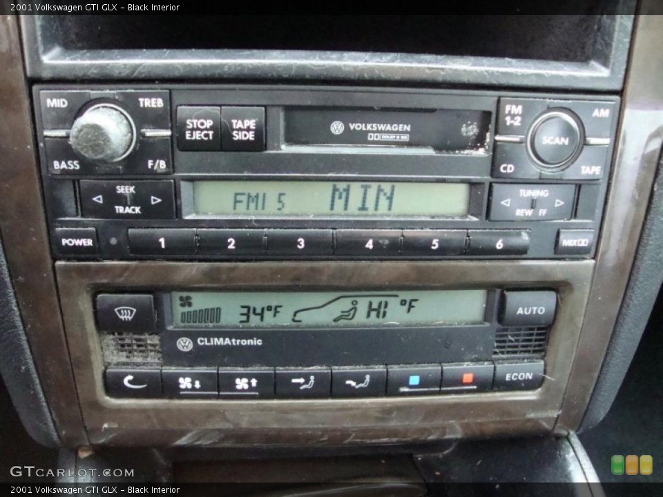 Black Interior Controls for the 2001 Volkswagen GTI GLX #41065511