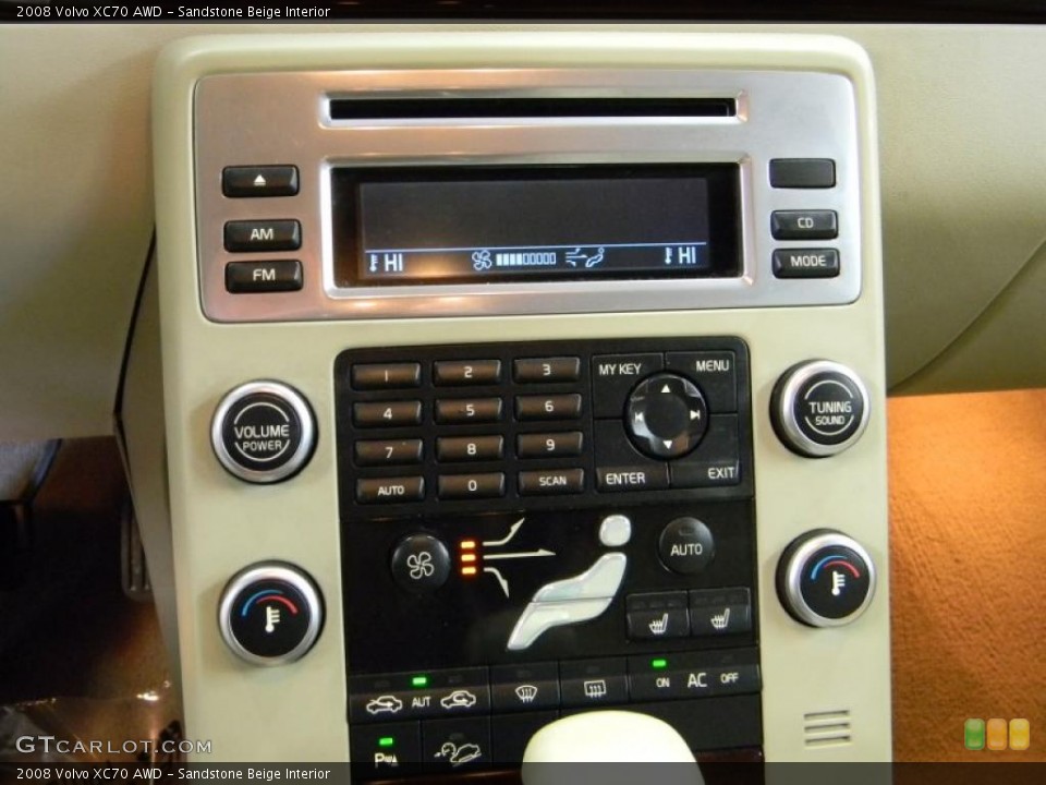 Sandstone Beige Interior Controls for the 2008 Volvo XC70 AWD #41065627