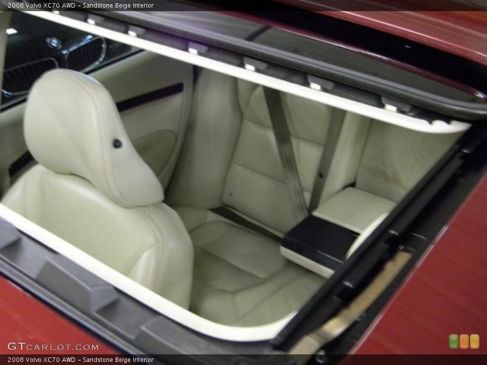 Sandstone Beige Interior Sunroof for the 2008 Volvo XC70 AWD #41065639