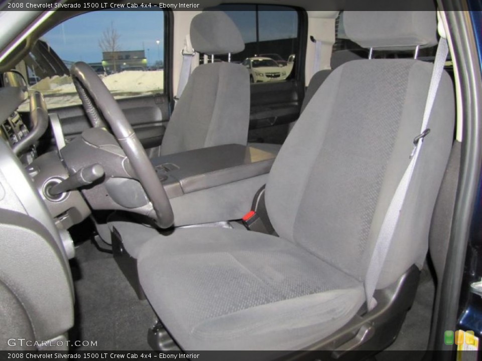 Ebony Interior Photo for the 2008 Chevrolet Silverado 1500 LT Crew Cab 4x4 #41069951