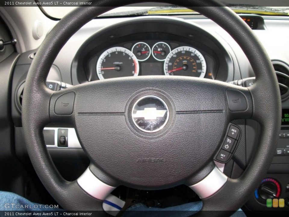 Charcoal Interior Steering Wheel for the 2011 Chevrolet Aveo Aveo5 LT #41073231