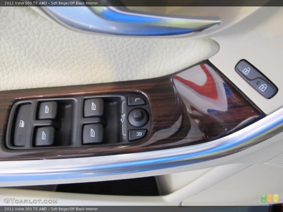 Soft Beige/Off Black Interior Controls for the 2011 Volvo S60 T6 AWD #41074331