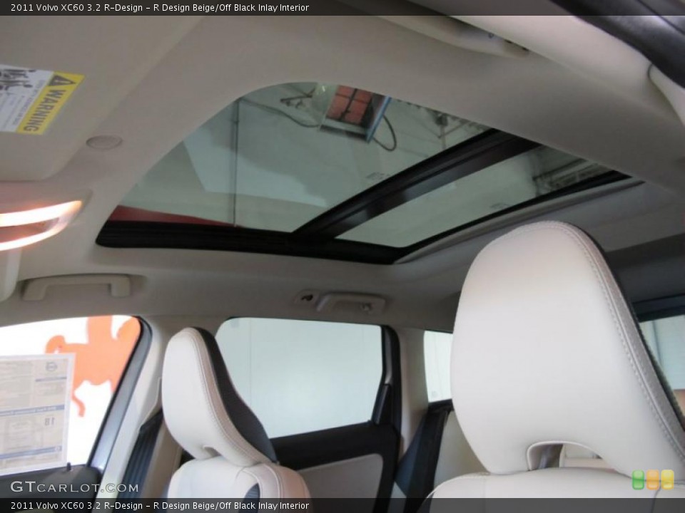 R Design Beige/Off Black Inlay Interior Sunroof for the 2011 Volvo XC60 3.2 R-Design #41074743