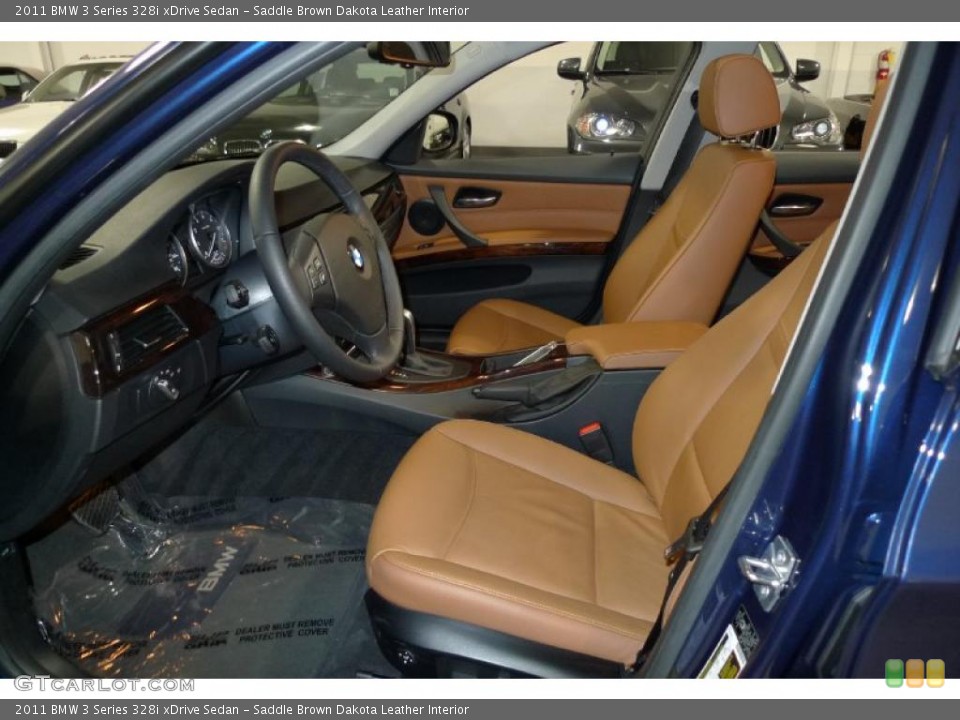 Saddle Brown Dakota Leather Interior Photo for the 2011 BMW 3 Series 328i xDrive Sedan #41074911