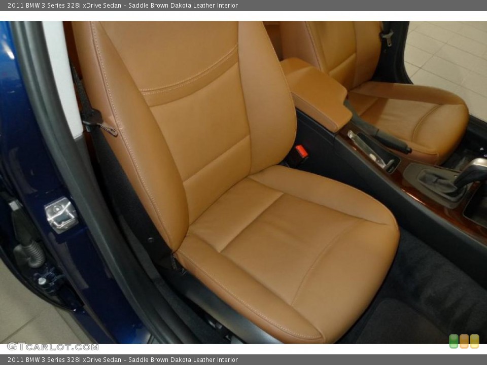 Saddle Brown Dakota Leather Interior Photo for the 2011 BMW 3 Series 328i xDrive Sedan #41075323
