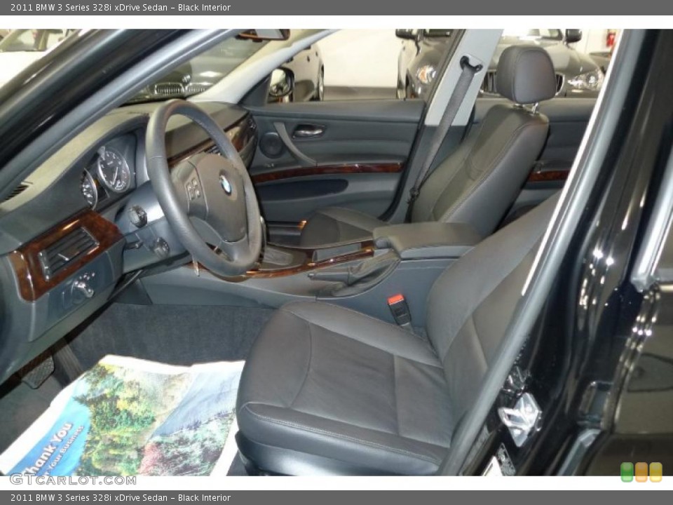 Black Interior Photo for the 2011 BMW 3 Series 328i xDrive Sedan #41075627