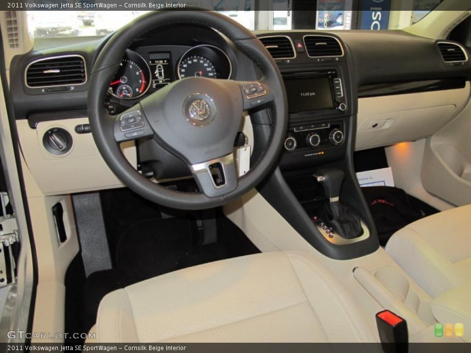 Cornsilk Beige Interior Photo for the 2011 Volkswagen Jetta SE SportWagen #41075843
