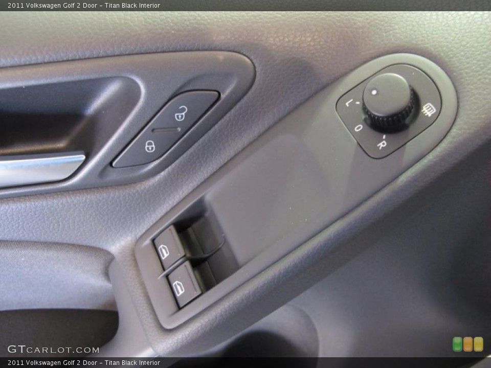 Titan Black Interior Controls for the 2011 Volkswagen Golf 2 Door #41076547