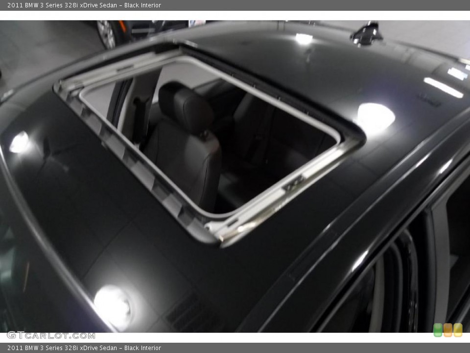 Black Interior Sunroof for the 2011 BMW 3 Series 328i xDrive Sedan #41076611