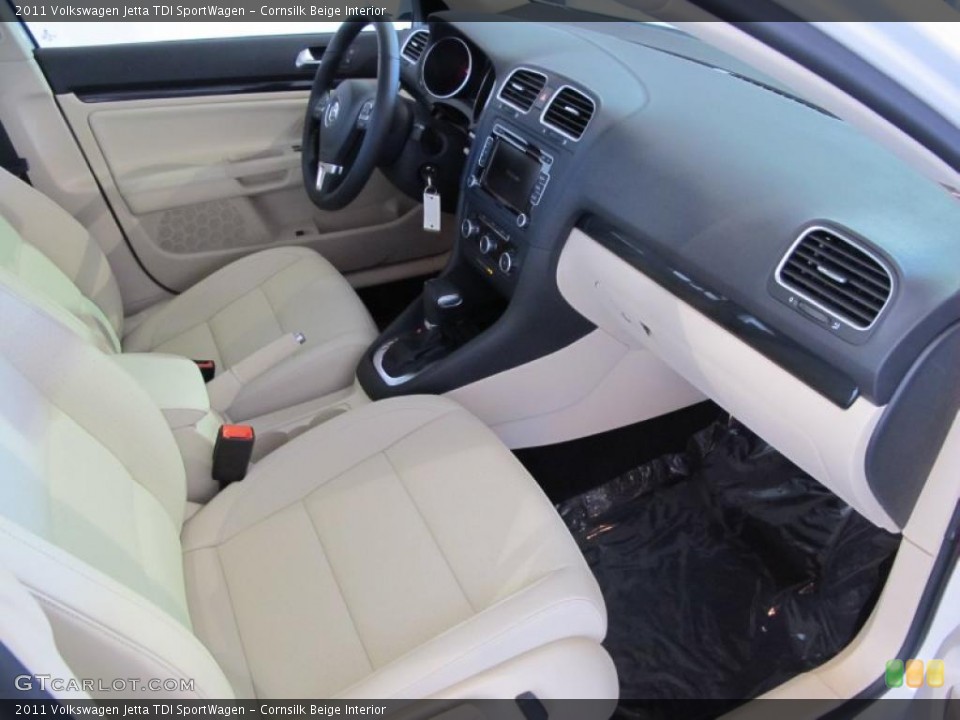 Cornsilk Beige Interior Photo for the 2011 Volkswagen Jetta TDI SportWagen #41077123