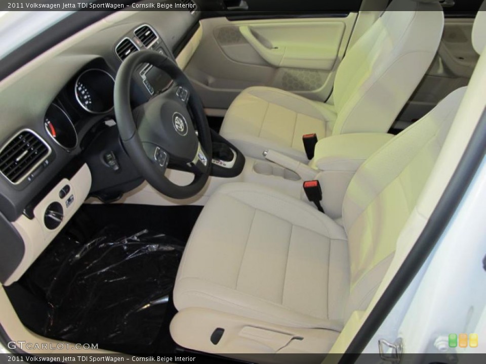 Cornsilk Beige Interior Photo for the 2011 Volkswagen Jetta TDI SportWagen #41077167