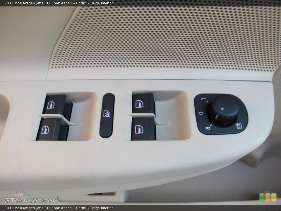 Cornsilk Beige Interior Controls for the 2011 Volkswagen Jetta TDI SportWagen #41077223