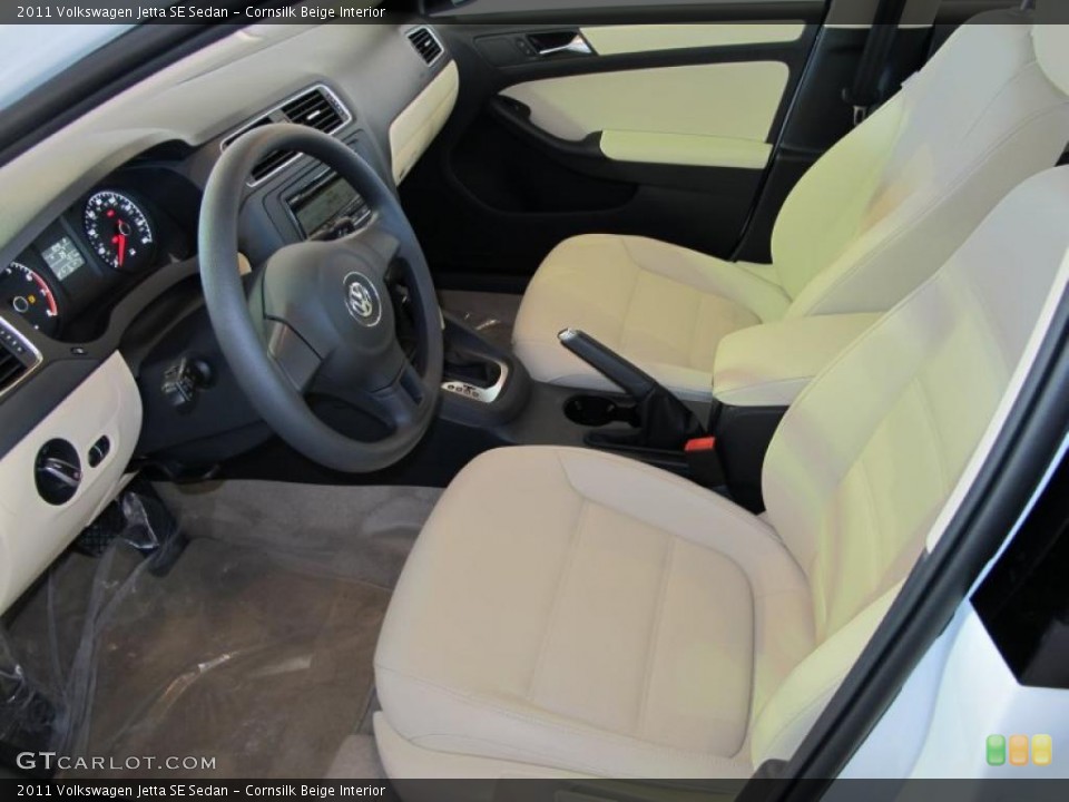 Cornsilk Beige Interior Photo for the 2011 Volkswagen Jetta SE Sedan #41077431