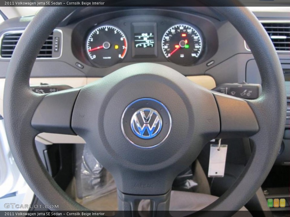 Cornsilk Beige Interior Gauges for the 2011 Volkswagen Jetta SE Sedan #41077467