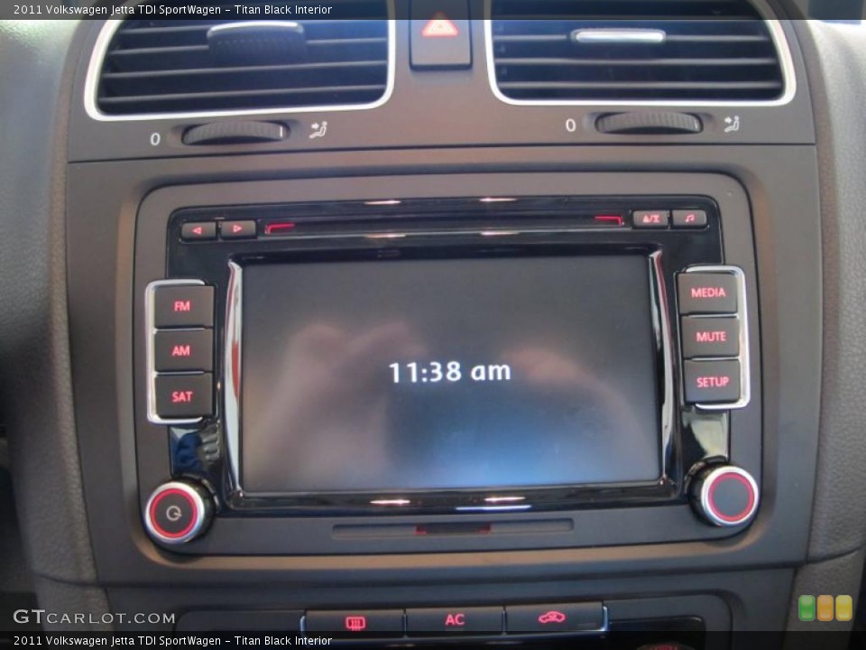 Titan Black Interior Navigation for the 2011 Volkswagen Jetta TDI SportWagen #41077735