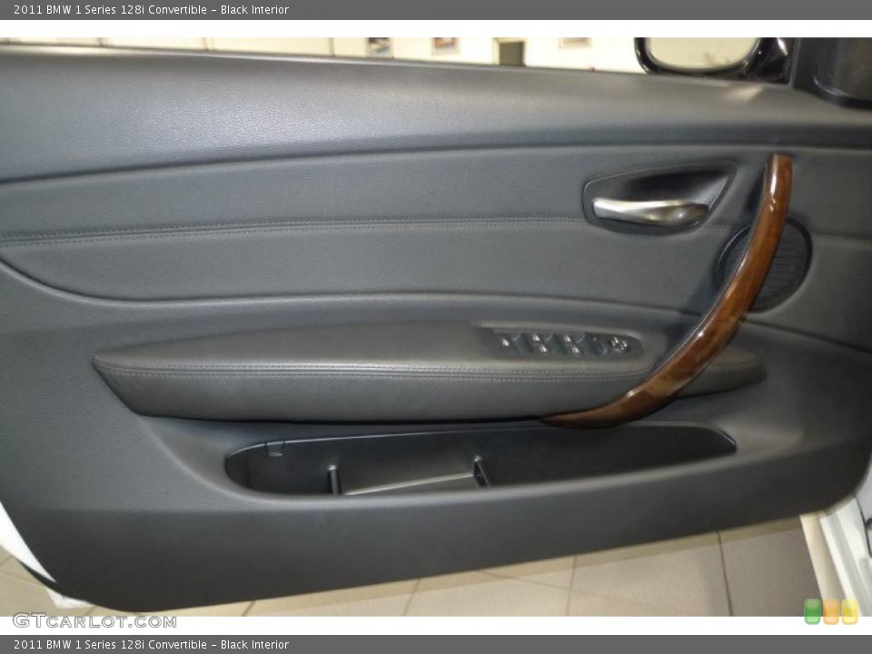 Black Interior Door Panel for the 2011 BMW 1 Series 128i Convertible #41078019