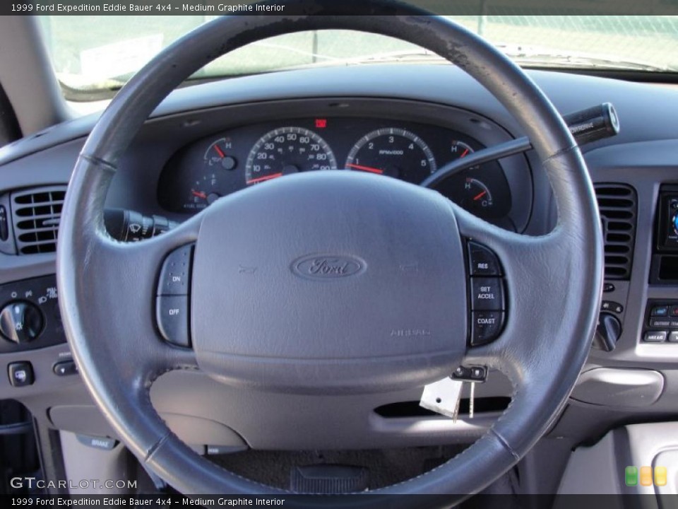 Medium Graphite Interior Steering Wheel for the 1999 Ford Expedition Eddie Bauer 4x4 #41078027