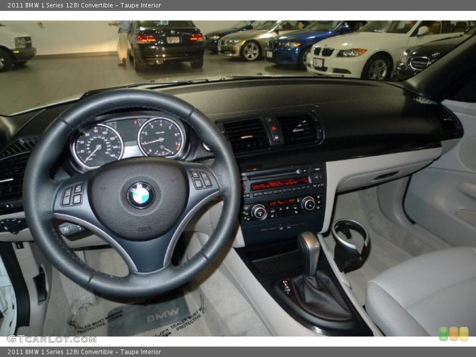 Taupe Interior Prime Interior for the 2011 BMW 1 Series 128i Convertible #41078519