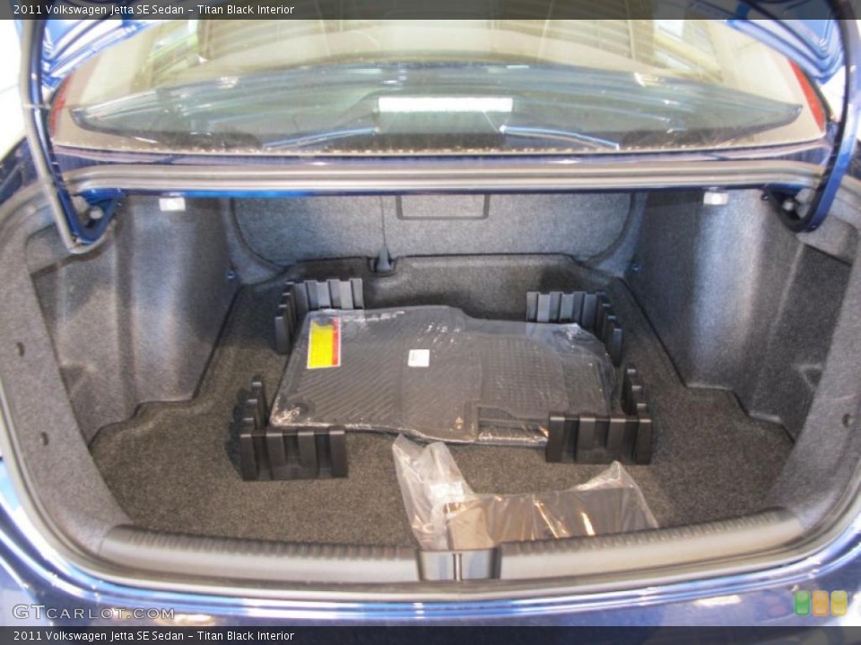 Titan Black Interior Trunk for the 2011 Volkswagen Jetta SE Sedan #41078715