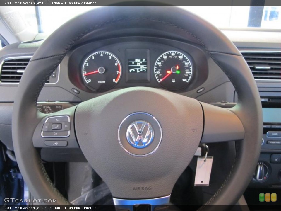Titan Black Interior Gauges for the 2011 Volkswagen Jetta SE Sedan #41078863