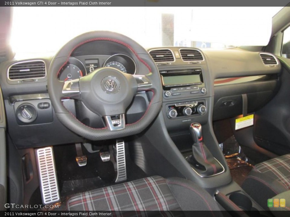 Interlagos Plaid Cloth Interior Prime Interior for the 2011 Volkswagen GTI 4 Door #41079427