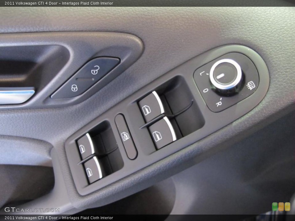 Interlagos Plaid Cloth Interior Controls for the 2011 Volkswagen GTI 4 Door #41079447