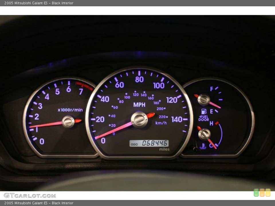 Black Interior Gauges for the 2005 Mitsubishi Galant ES #41080967