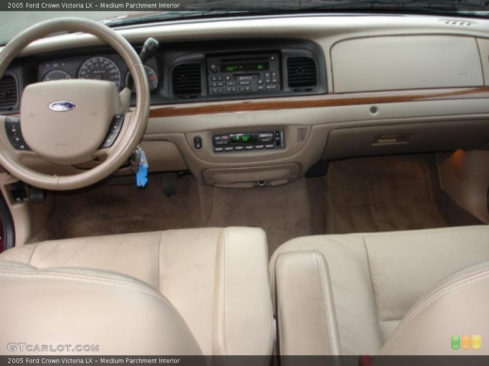 Medium Parchment Interior Dashboard for the 2005 Ford Crown Victoria LX #41081459