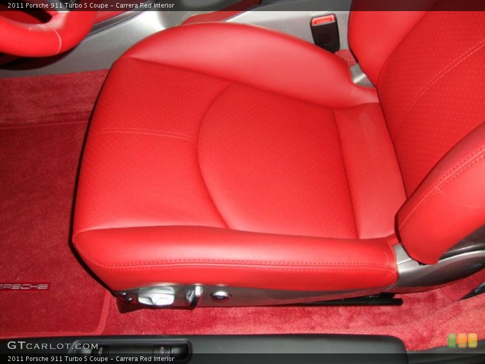 Carrera Red Interior Photo for the 2011 Porsche 911 Turbo S Coupe #41082275