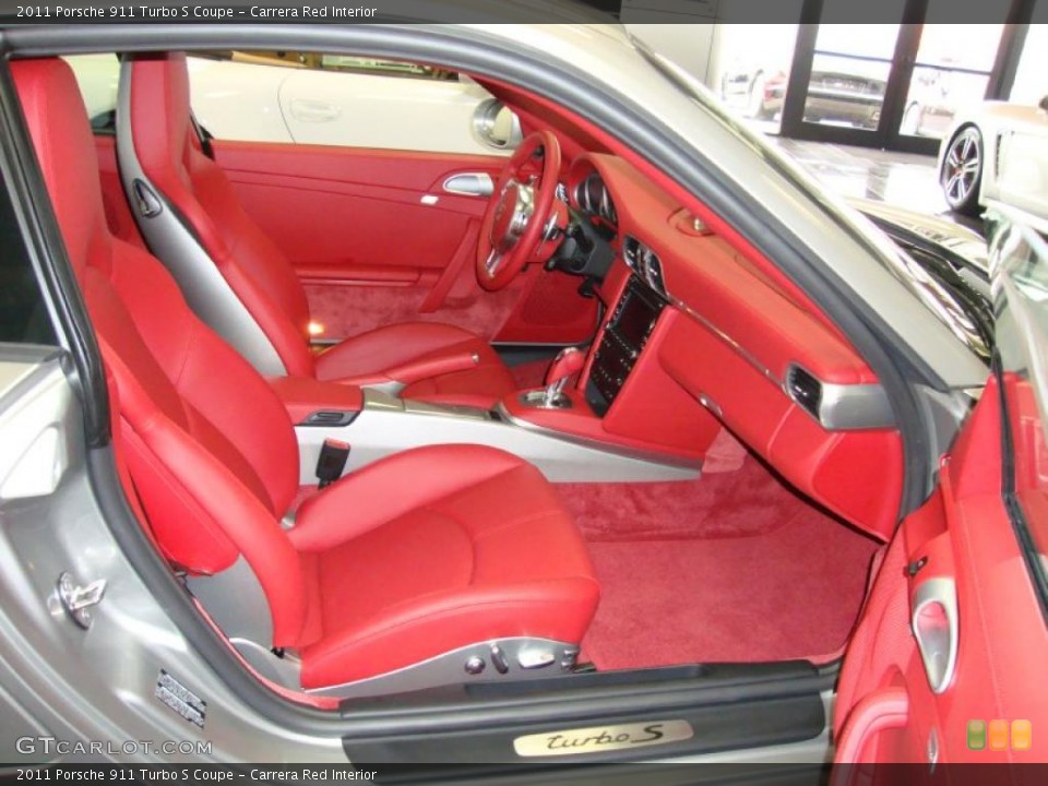Carrera Red Interior Photo for the 2011 Porsche 911 Turbo S Coupe #41082339