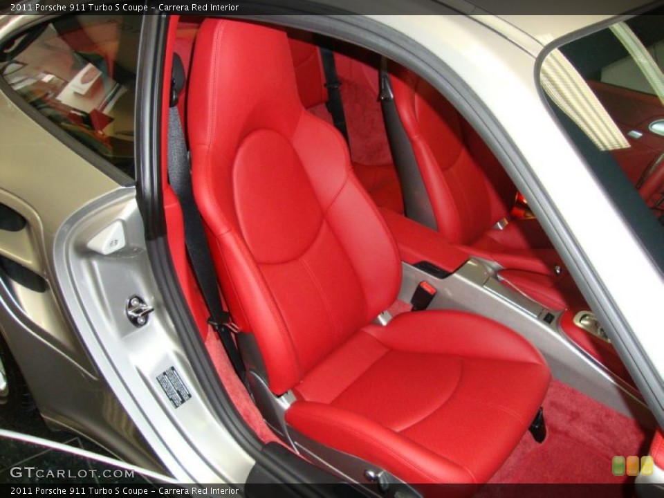 Carrera Red Interior Photo for the 2011 Porsche 911 Turbo S Coupe #41082351